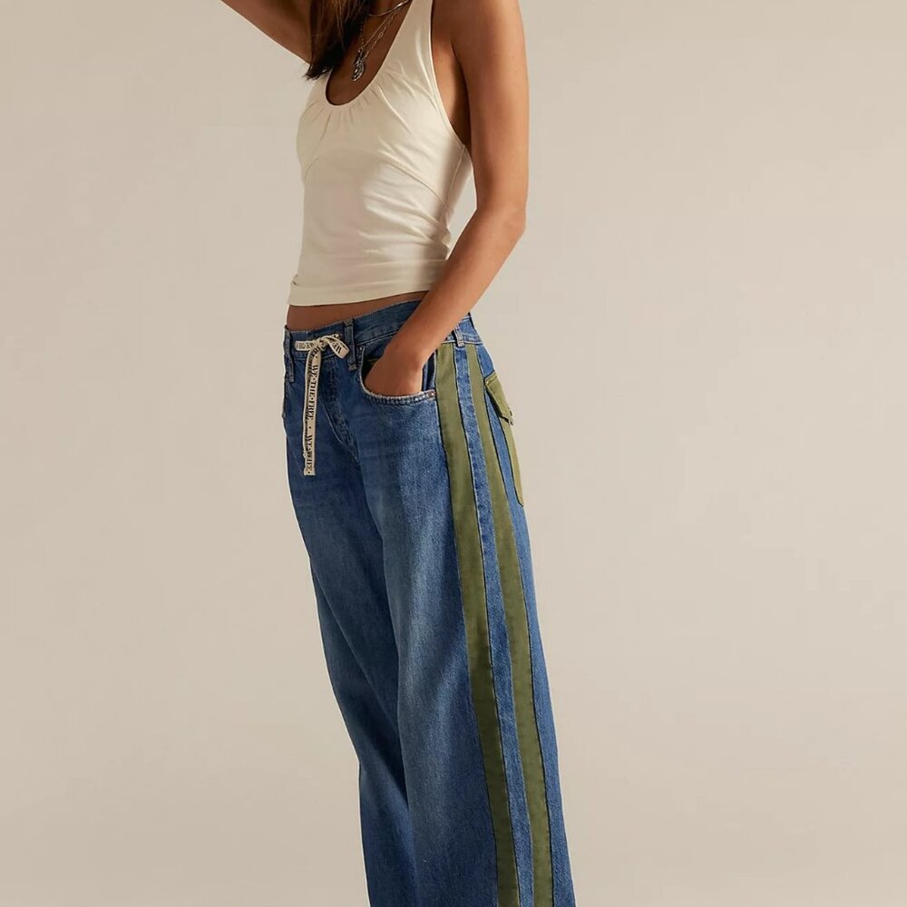 We the Free Zambi Slouchy Blue Jeans Kalahari Sz 14/32 NWT